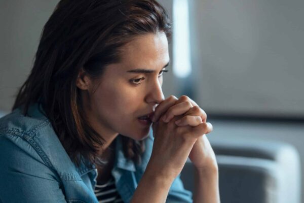 woman pensive woman pensive